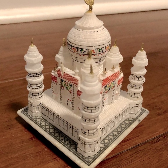 Taj Mahal monument gorgeous white table top - Picture 2 of 2